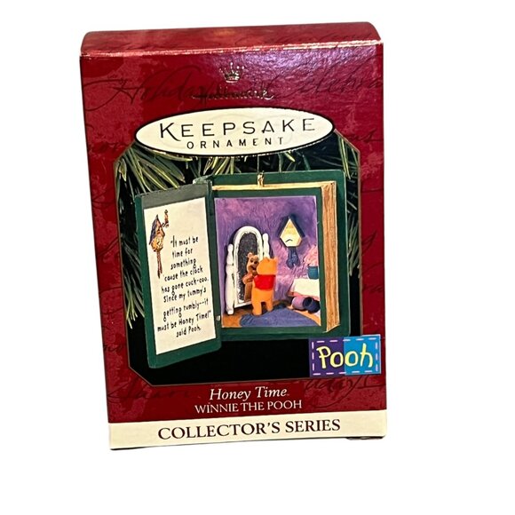 Hallmark Keepsake Ornament Honey Time Winnie The Pooh Collectors Series 1999 Han - Picture 1 of 2